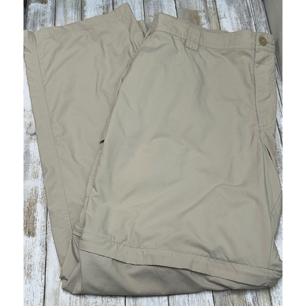 Columbia PFG Blood and Guts III Convertible Pants Mens 42x32(actual 40x31.5) tan